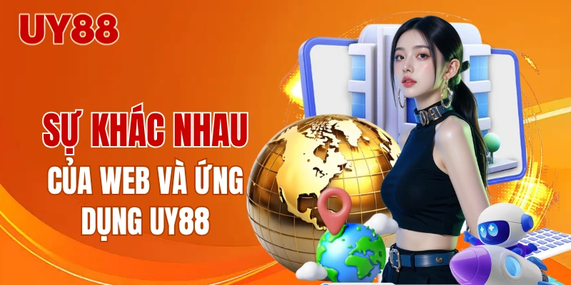 Điểm khác nhau giữa ứng dụng vs trang web UY88
